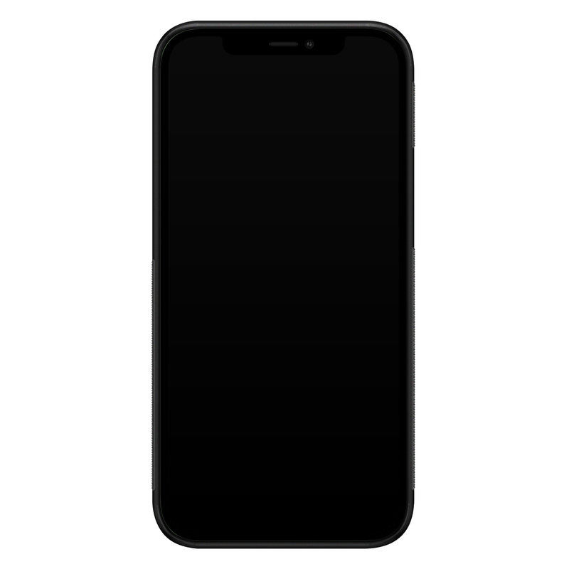 Casimoda iPhone 12 mini glazen hardcase - Marmer zwart