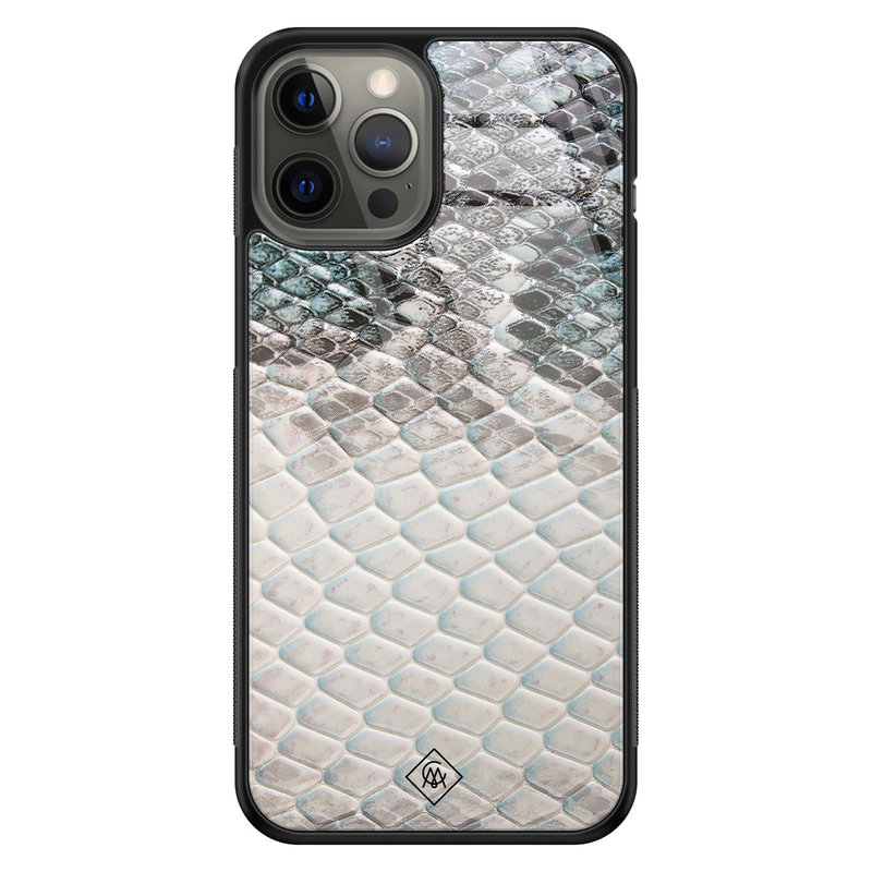 Casimoda iPhone 12 Pro Max glazen hardcase - Oh my snake