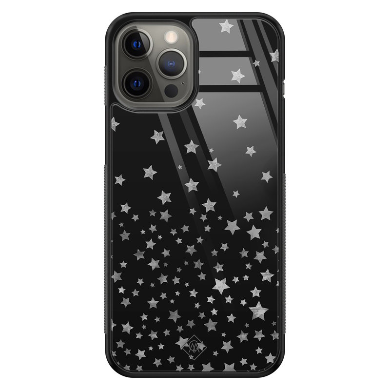 Casimoda iPhone 12 Pro Max glazen hardcase - Falling stars