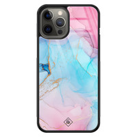 Casimoda iPhone 12 Pro Max glazen hardcase - Marble colorbomb