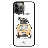 Casimoda iPhone 12 Pro Max glazen hardcase - Let's get lost