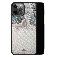 Casimoda iPhone 12 Pro Max glazen hardcase - Oh my snake