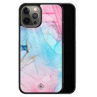 Casimoda iPhone 12 Pro Max glazen hardcase - Marble colorbomb