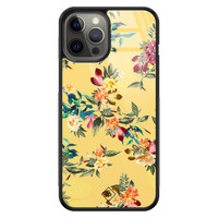 Casimoda iPhone 12 Pro Max glazen hardcase - Florals for days