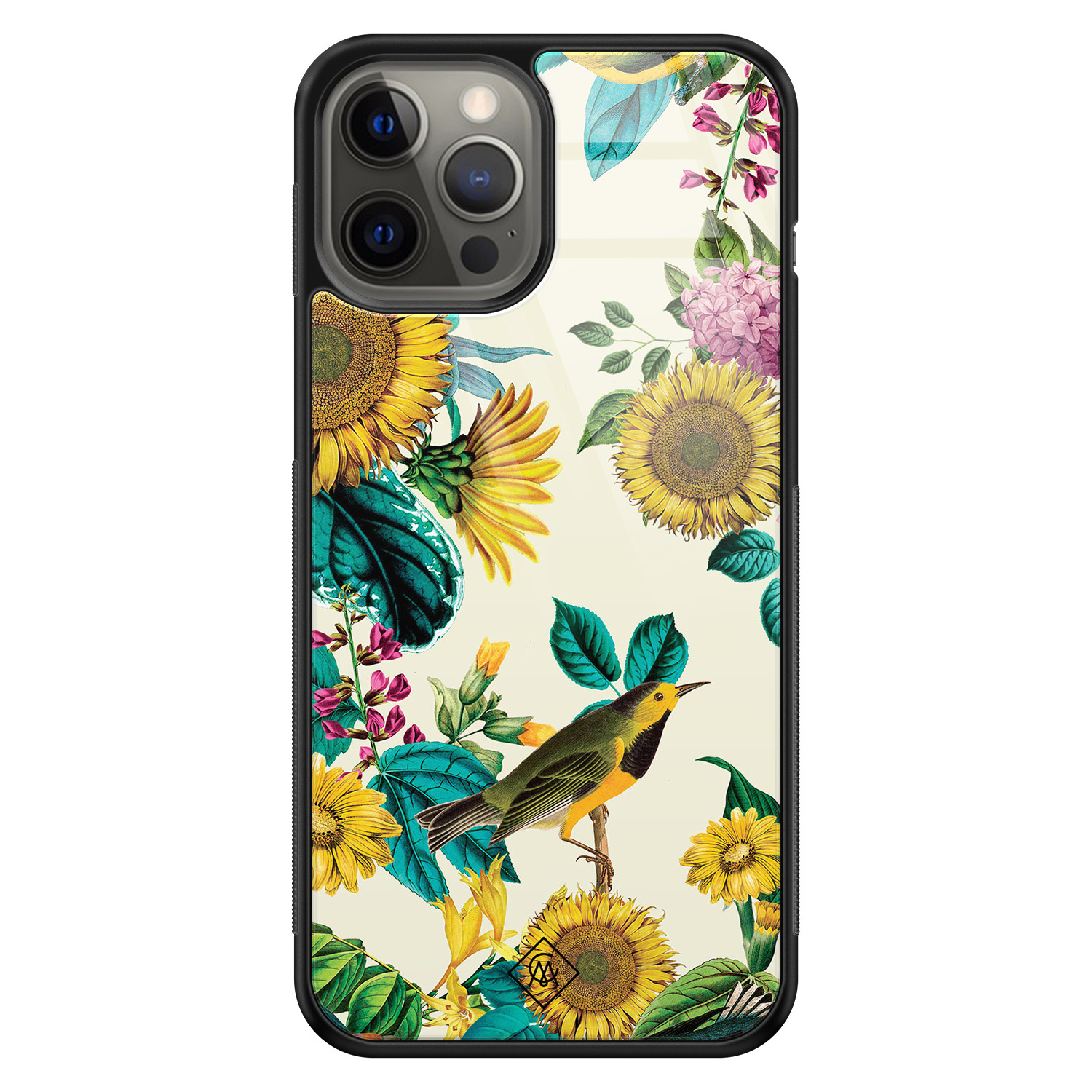 iPhone 12 Pro Max glazen hardcase - Sunflowers