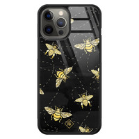 Casimoda iPhone 12 Pro Max glazen hardcase - Bee yourself