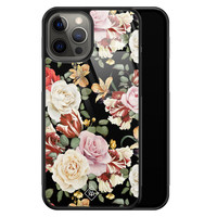 Casimoda iPhone 12 Pro Max glazen hardcase - Flowerpower
