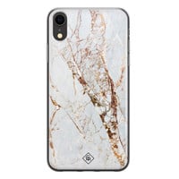 Casimoda iPhone XR siliconen hoesje - Marmer goud