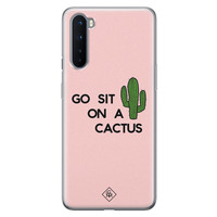 Casimoda OnePlus Nord siliconen hoesje - Go sit on a cactus