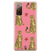 Casimoda Samsung Galaxy S20 FE siliconen hoesje - The pink leopard