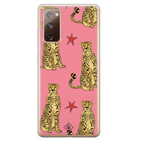 Casimoda Samsung Galaxy S20 FE siliconen hoesje - The pink leopard