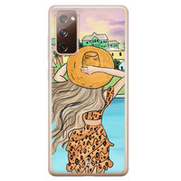 Casimoda Samsung Galaxy S20 FE siliconen hoesje - Sunset girl