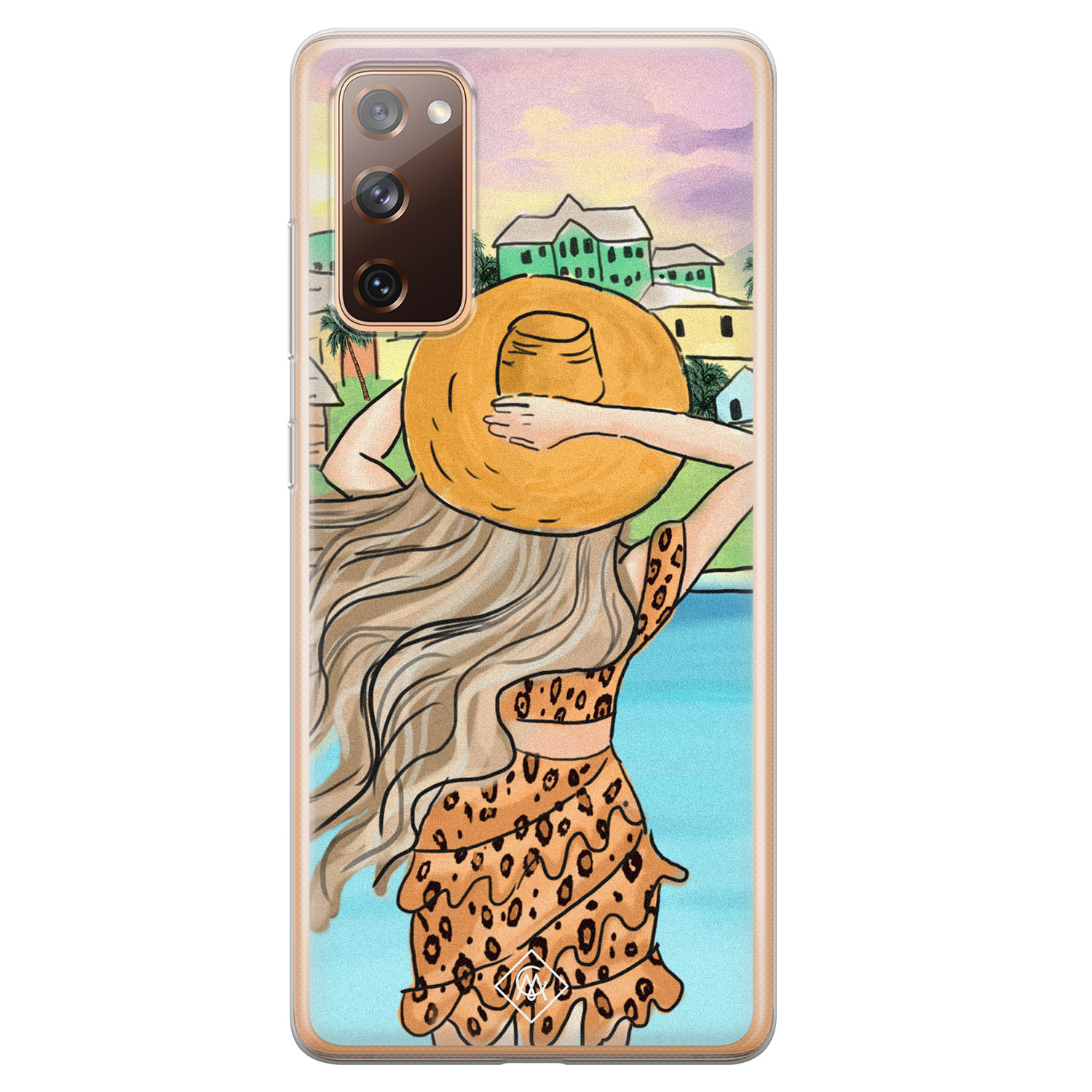 Samsung Galaxy S20 FE siliconen hoesje - Sunset girl