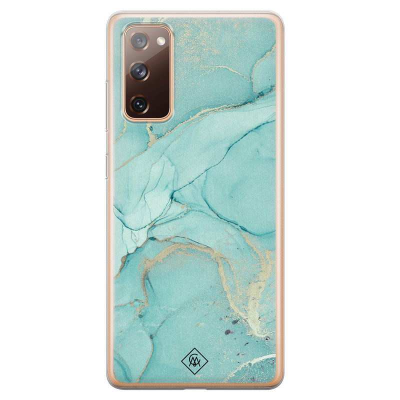 Casimoda Samsung Galaxy S20 FE siliconen hoesje - Touch of mint