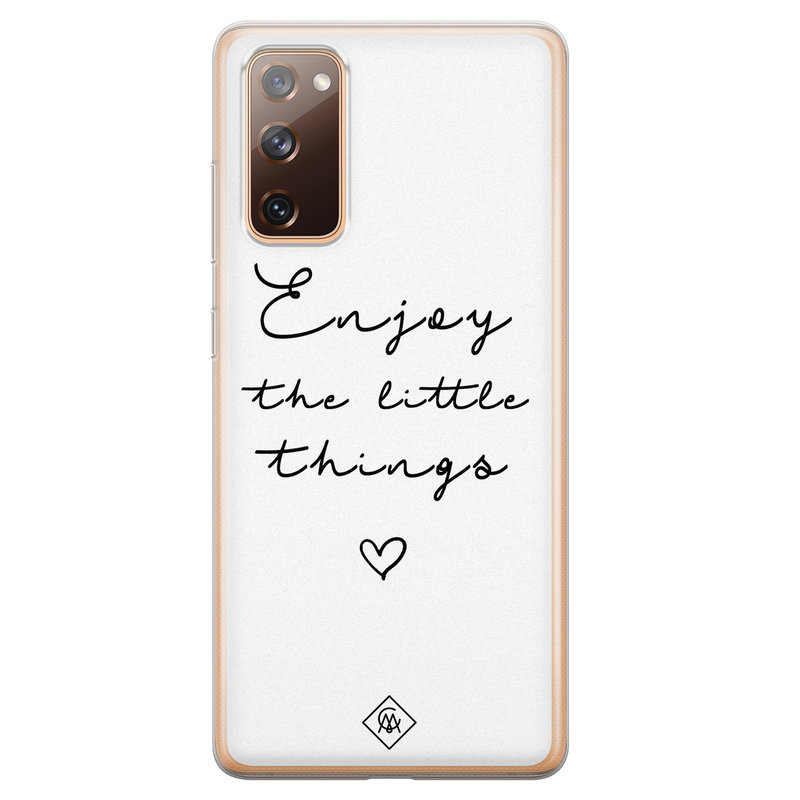 Casimoda Samsung Galaxy S20 FE siliconen hoesje - Enjoy life