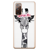 Casimoda Samsung Galaxy S20 FE siliconen telefoonhoesje - Giraffe