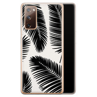 Casimoda Samsung Galaxy S20 FE siliconen telefoonhoesje - Palm leaves silhouette