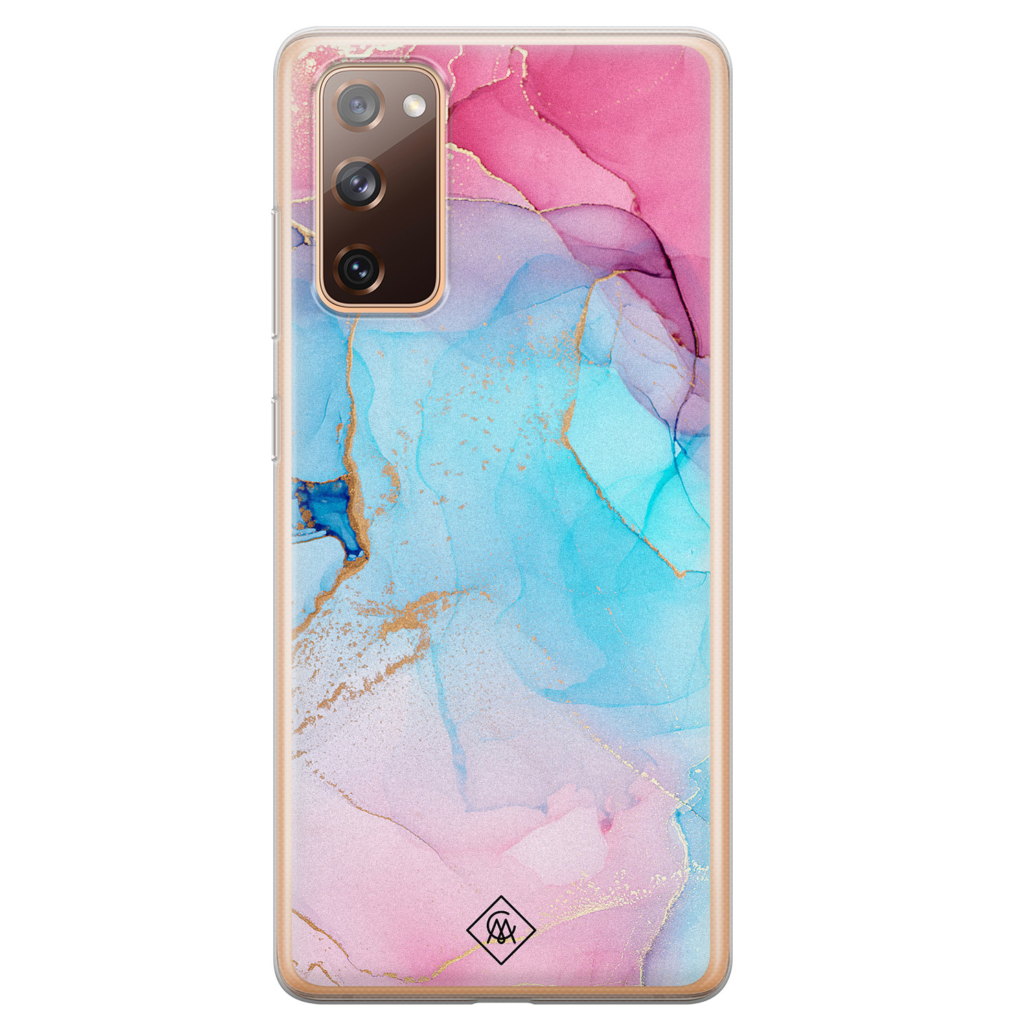 Samsung Galaxy S20 FE siliconen hoesje Marble colorbomb