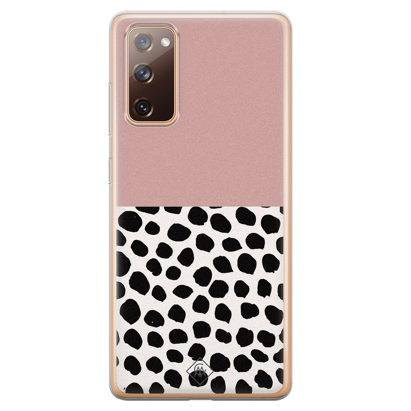 Casimoda Samsung Galaxy S20 FE siliconen hoesje - Pink dots