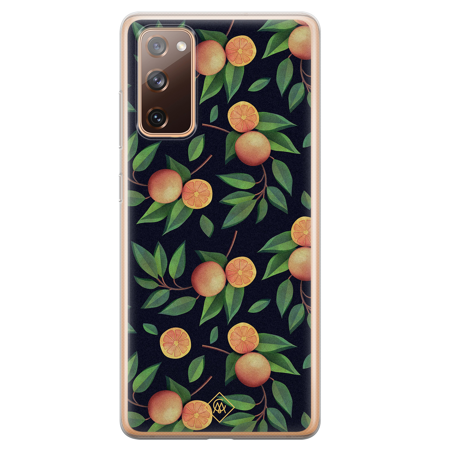 Samsung Galaxy S20 FE siliconen hoesje Orange lemonade