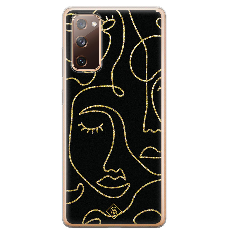 Casimoda Samsung Galaxy S20 FE siliconen hoesje - Abstract faces