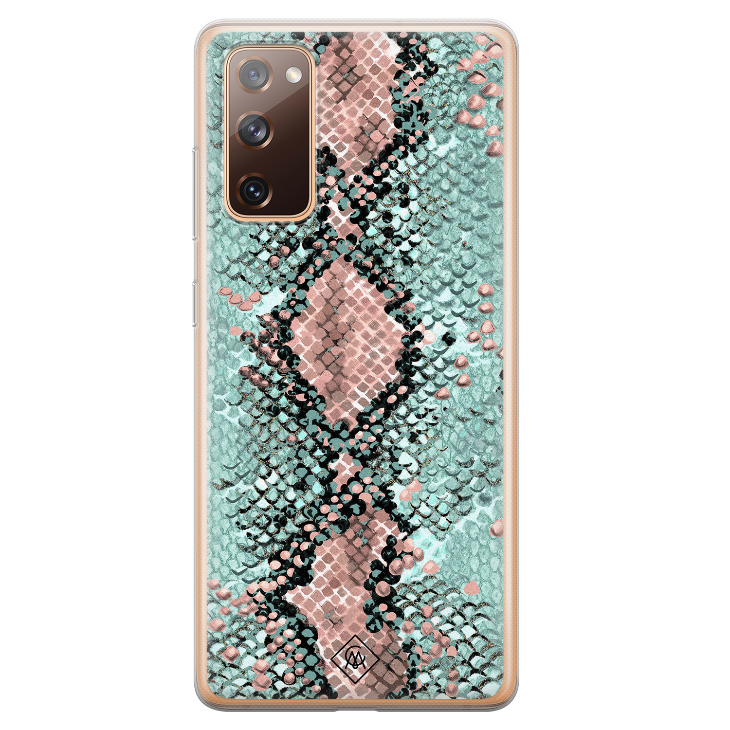 Samsung Galaxy S20 FE siliconen hoesje Snake pastel