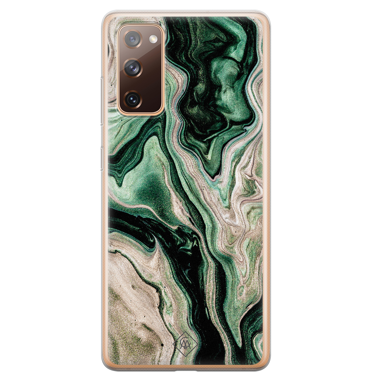 Samsung Galaxy S20 FE siliconen hoesje Green waves