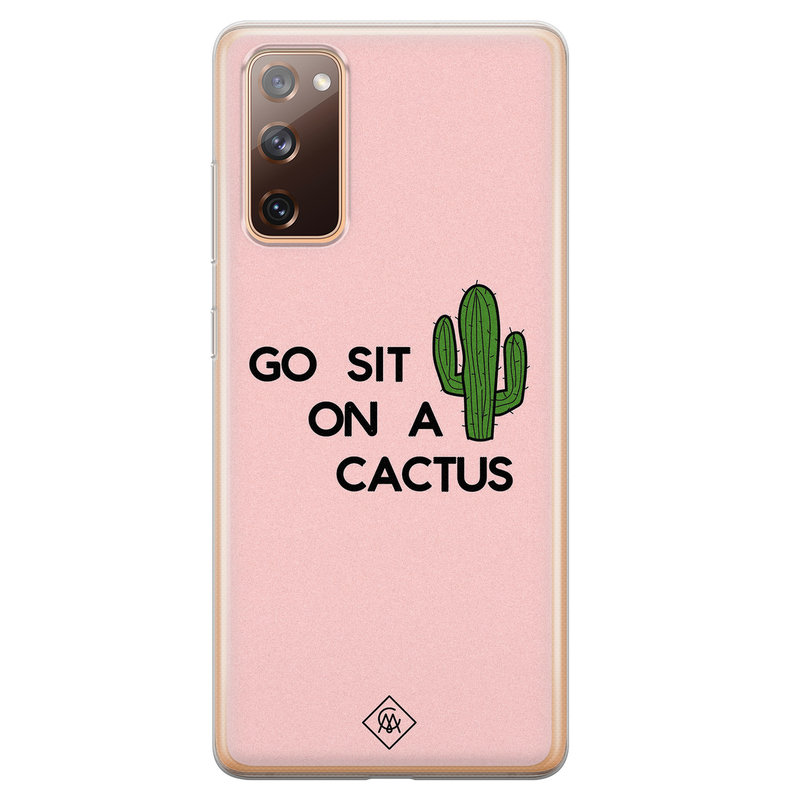 Casimoda Samsung Galaxy S20 FE siliconen hoesje - Go sit on a cactus