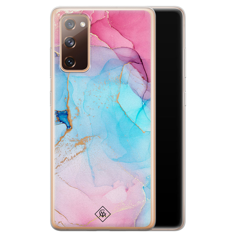 Casimoda Samsung Galaxy S20 FE siliconen hoesje - Marble colorbomb