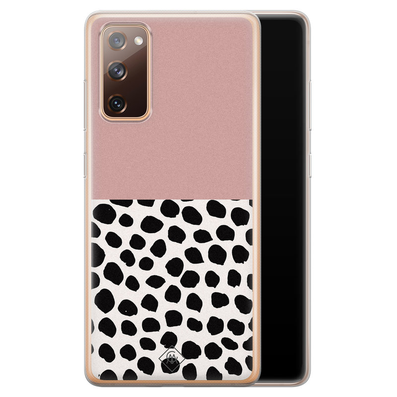 Casimoda Samsung Galaxy S20 FE siliconen hoesje - Pink dots