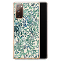 Casimoda Samsung Galaxy S20 FE siliconen hoesje - Mandala blauw