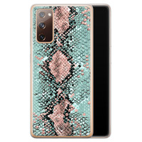 Casimoda Samsung Galaxy S20 FE siliconen hoesje - Snake pastel