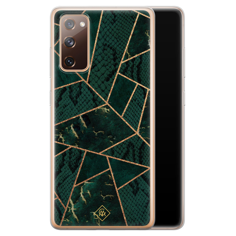 Casimoda Samsung Galaxy S20 FE siliconen hoesje - Abstract groen