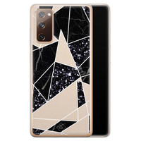 Casimoda Samsung Galaxy S20 FE siliconen telefoonhoesje - Abstract painted