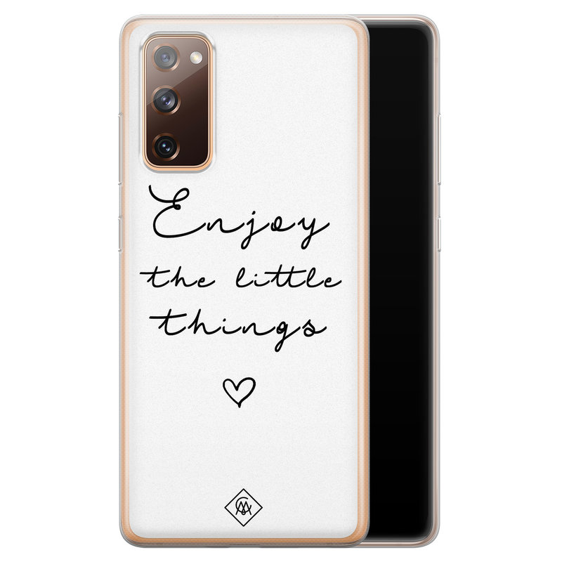 Casimoda Samsung Galaxy S20 FE siliconen hoesje - Enjoy life