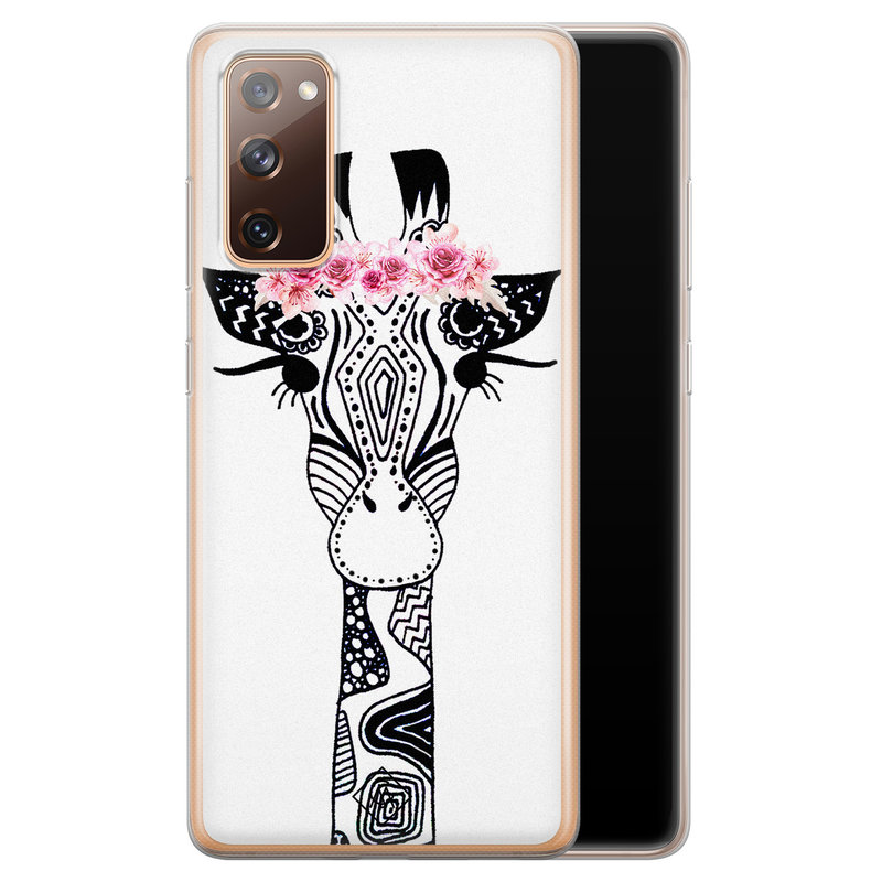 Casimoda Samsung Galaxy S20 FE siliconen telefoonhoesje - Giraffe