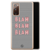 Casimoda Samsung Galaxy S20 FE siliconen telefoonhoesje - Blah blah blah