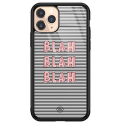 Casimoda iPhone 11 Pro glazen hardcase - Blah blah blah