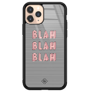 Casimoda iPhone 11 Pro glazen hardcase - Blah blah blah