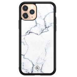 Casimoda iPhone 11 Pro glazen hardcase - Marmer grijs