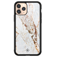 Casimoda iPhone 11 Pro glazen hardcase - Marmer goud