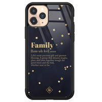Casimoda iPhone 11 Pro glazen hardcase - Family is everything