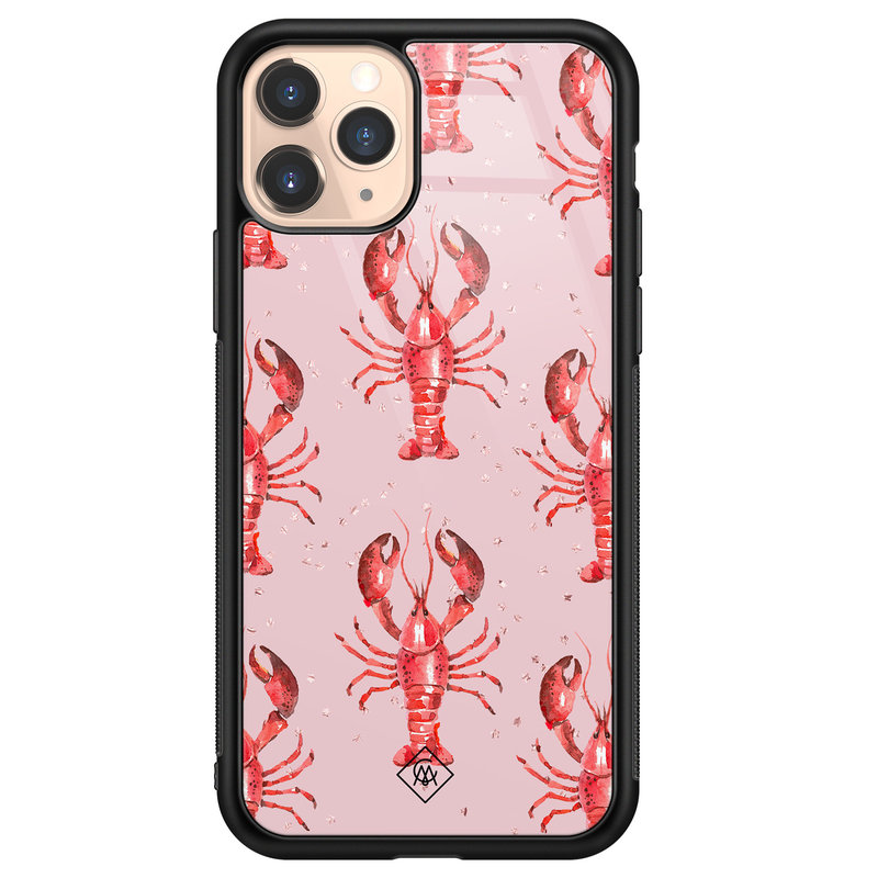 Casimoda iPhone 11 Pro glazen hardcase - Lobster all the way