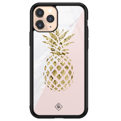 Casimoda iPhone 11 Pro glazen hardcase - Ananas