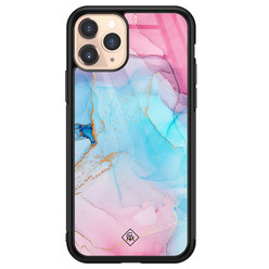 Casimoda iPhone 11 Pro glazen hardcase - Marble colorbomb