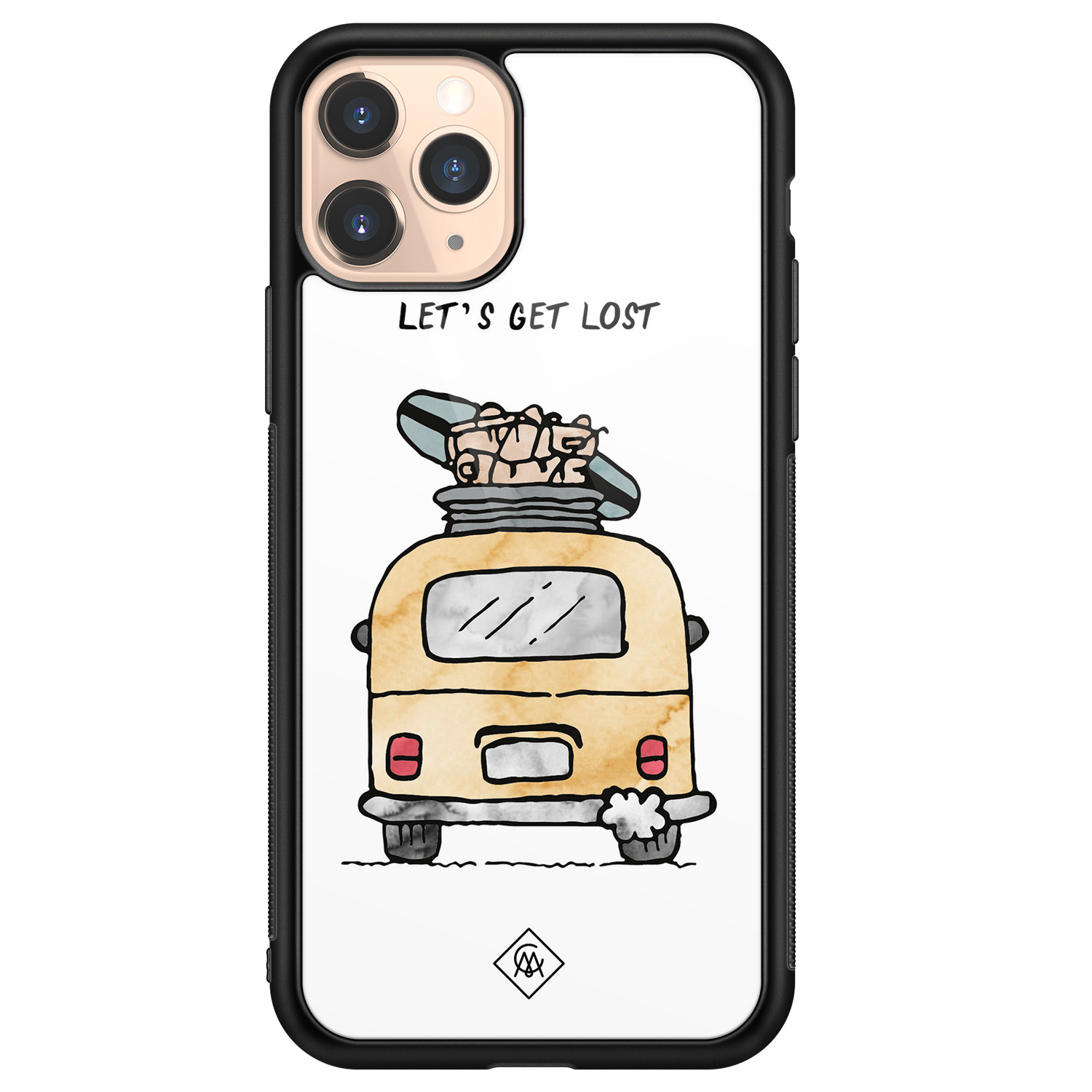 iPhone 11 Pro glazen hardcase - Let&apos;s get lost