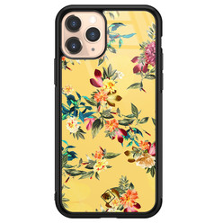 Casimoda iPhone 11 Pro glazen hardcase - Florals for days