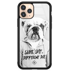 Casimoda iPhone 11 Pro glazen hardcase - Bulldog