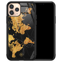 Casimoda iPhone 11 Pro glazen hardcase - Wereldkaart
