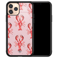 Casimoda iPhone 11 Pro glazen hardcase - Lobster all the way